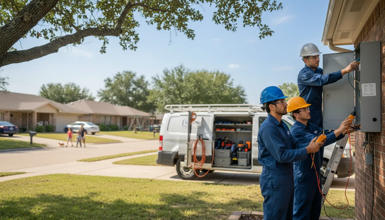 Certified electrician providing emergency electrical services in Cameron, WI